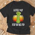 キスマイアスパラガス 野菜ミーム 農家 オーガニック ガーデニング Tシャツ 高齢者への贈り物