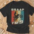 キッズ Braap I'm 9 ダートバイク 誕生日 9 Mx 9歳の誕生日 モトクロス Tシャツ 高齢者への贈り物