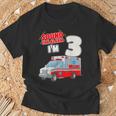 キッズ Ems 車 3歳の誕生日シャツ 3歳 救急車 Tシャツ 高齢者への贈り物