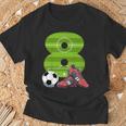 キッズ エイトバースデーサッカー 8歳の男の子 女の子 Tシャツ 高齢者への贈り物