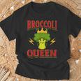 キュート ブロッコリー クイーン 引用 おもしろい 野菜 ブロッコリー愛好家 Tシャツ 高齢者への贈り物