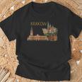 クラクフ ポーランド 旅行 お土産 都市 ランドマーク ギフト Tシャツ 高齢者への贈り物