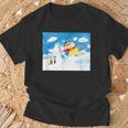 クレヨンしんちゃん 雪のすべり台 Tシャツ 高齢者への贈り物