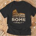クール ヴィンテージ ローマ イタリア コロッセオ お土産 ローマ イタリア Tシャツ 高齢者への贈り物