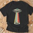 グルームネバダ湖レトロトップシークレットエリア 51 Ufo Uap エイリアン Tシャツ 高齢者への贈り物