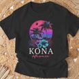 コナ ハワイ ハワイアン ハイビスカス 花 サーファー お土産 Tシャツ 高齢者への贈り物