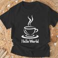 コンピューターtシャツ Java Hello World Development Coding Tシャツ 高齢者への贈り物