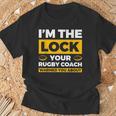 コーチがラグビーについて警告したロックはアイム・ザ・ロック Tシャツ 高齢者への贈り物