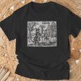 ゴシック オカルト 悪魔 ホラー ウッドカット Tシャツ 高齢者への贈り物