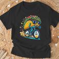 サイクリング タコス ロードバイク 自転車 サイクリスト Tシャツ 高齢者への贈り物