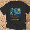 サグアロ国立公園にインスパイアされた星空の夜の冒険 Tシャツ 高齢者への贈り物