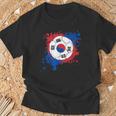 サッカーボール 韓国国旗付き Tシャツ 高齢者への贈り物