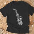 サックス サックス奏者 ミュージシャン サックス奏者 楽器 Tシャツ 高齢者への贈り物