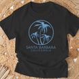 サンタ バーバラ ビーチ カリフォルニア サーフ ヴィンテージ カリ イスラビスタ 長袖tシャツ Tシャツ 高齢者への贈り物