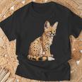サーバル アニマル サーバルズ アフリカン ワイルドキャット サーバルキャット ワイルドキャット Tシャツ 高齢者への贈り物