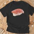 サーモン握り ローポリお寿司 鮭 レトロディザイン Tシャツ 高齢者への贈り物
