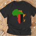 ザンビア国旗 アフリカ 大陸 シルエット ザンビアンへのギフト 長袖tシャツ Tシャツ 高齢者への贈り物