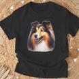 シェットランド・シープドッグ×シェルティ Tシャツ 高齢者への贈り物