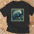 シュールレアリズム 日本画マナティー Tシャツ 高齢者への贈り物