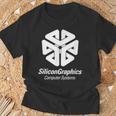シリコングラフィックス コンピューターシステム レトロ スーパーコンピューター Tシャツ 高齢者への贈り物