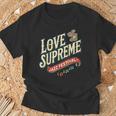 ジャズ愛好家のためのラブシュプリームジャズフェスティバル Tシャツ 高齢者への贈り物