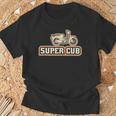 スーパーカブc100 原付バイク レトロジャパン 長袖tシャツ Tシャツ 高齢者への贈り物