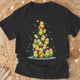 セキセイインコのクリスマス ツリー 面白いセキセイインコ ホリデー セキセイインコ Tシャツ 高齢者への贈り物