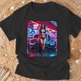 セクシーガールグラフィックtシャツ セクシーピンナップモデル&エキゾチックカー Tシャツ 高齢者への贈り物