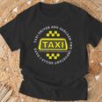 タクシードライバーと皮肉キャブ運転 面白いタクシードライバー Tシャツ 高齢者への贈り物