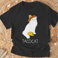 タコキャット-楽しい猫の回文 Tシャツ 高齢者への贈り物
