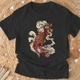 タトゥースタイル 伝統的な日本の虎 中国新年 Tシャツ 高齢者への贈り物