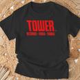 タワーレコード レトロ ヴィンテージ 音楽 ハリウッド Tシャツ 高齢者への贈り物