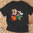 ダビングユニコーン ジョーダン バスケットボールファンジャージ ジョーダン国旗 Tシャツ 高齢者への贈り物