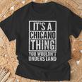 チカーノのことわざ チカーノのことわざ Tシャツ 高齢者への贈り物