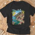チャオ・ア・ベラ イタリア アマルフィ海岸 ポジターノ地中海 Tシャツ 高齢者への贈り物