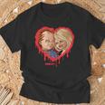 チャッキー＆ティファニーブリーディングハート Tシャツ 高齢者への贈り物