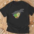 ティーレックス コニュア シャドウオウム パイナップル コニュア ペット 鳥 恋人 Tシャツ 高齢者への贈り物