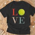 テニス Love バスケ 面白tシャツ おもしろ 服 オリジナル テニス部 おもしろグッズ ネタ メンズ Tシャツ 高齢者への贈り物