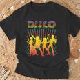 ディスコtシャツ ヴィンテージスタイルダンシングレトロディスコシャツ Tシャツ 高齢者への贈り物