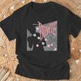 デヴィッド・ボウイ Let's Dance ピンクとグレー Tシャツ 高齢者への贈り物