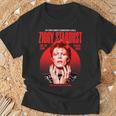デヴィッド・ボウイ ジギー スターダスト モーションピクチャー カラー スキタ写真 長袖tシャツ Tシャツ 高齢者への贈り物
