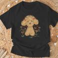 トイプードル かわいい いぬ 子犬 ペット おもしろ 動物 アート イラスト 長袖tシャツ Tシャツ 高齢者への贈り物