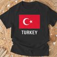 トルコの国旗 Tシャツ 高齢者への贈り物