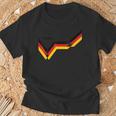 ドイツ国旗 面白い ドイツの遺産 ルーツ ヴィンテージ ドイツ国旗 Tシャツ 高齢者への贈り物