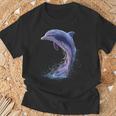 ドルフィンダイバー イルカ 海 かわいい イルカ イルカ Tシャツ 高齢者への贈り物