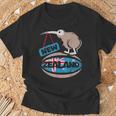 ニュージーランド キウイ ラグビー コミック イラスト 旗 シンボル Tシャツ 高齢者への贈り物