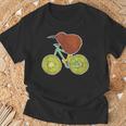 ニュージーランド自転車 キウイフルーツ愛好家向け Tシャツ 高齢者への贈り物