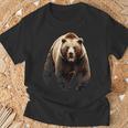 ハイイログマ ヒグマ Tシャツ 高齢者への贈り物