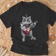ハムスター ロックスター 動物 ギター Tシャツ 高齢者への贈り物