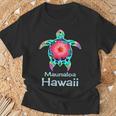 ハワイアン カラフル ウミガメ マウナロア ハワイ Tシャツ 高齢者への贈り物